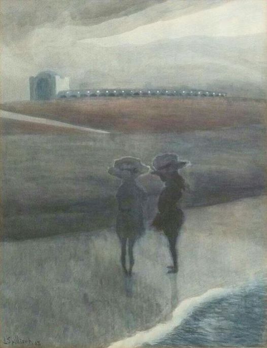 1908 Meisjes op het strand, Royal Palace Hotel COLL PART