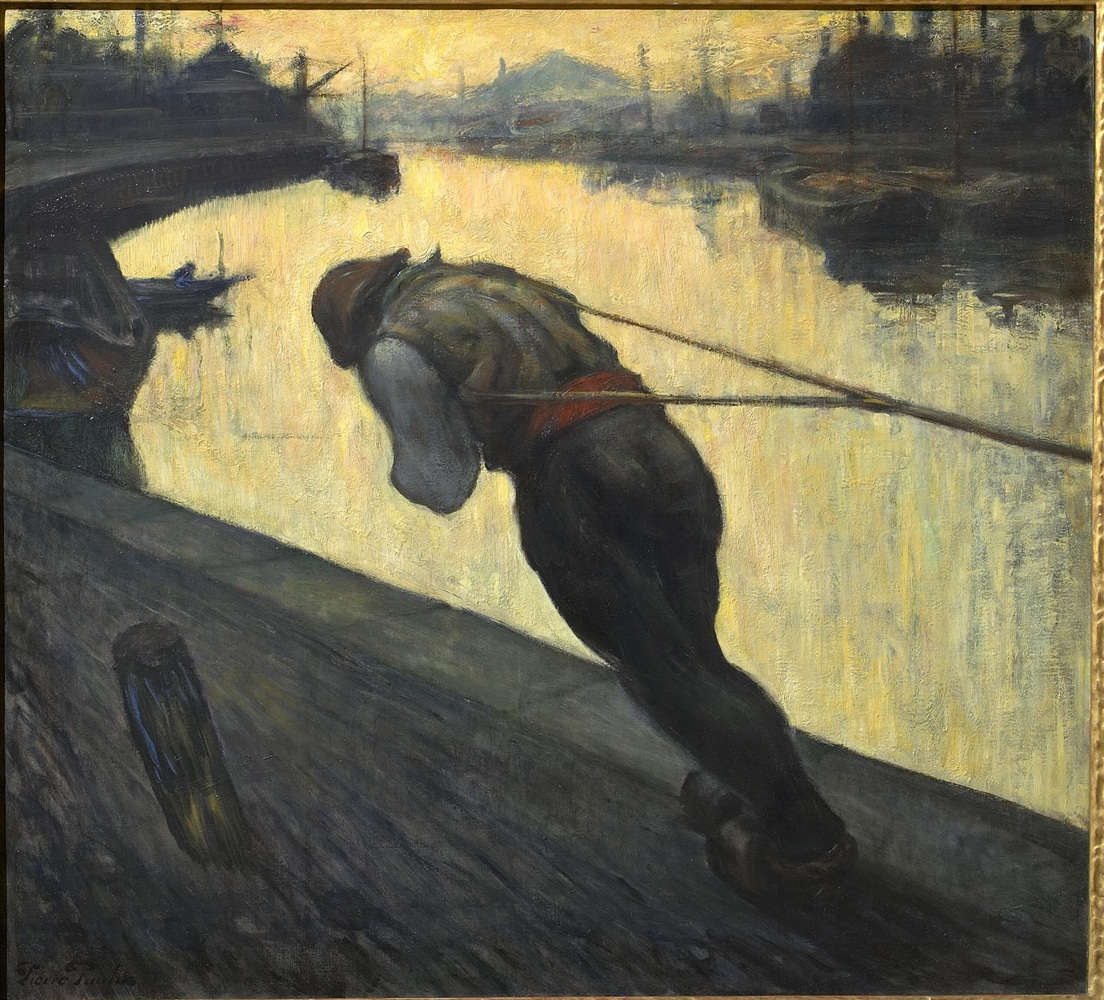 1920 Pierre paulus de chatelet le haleur Sénat Bruxelles