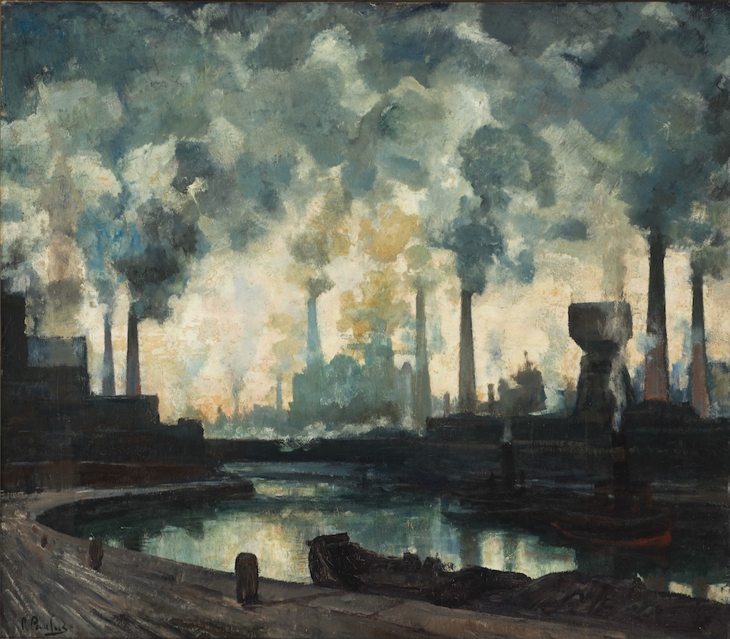 1928 pierre paulus de chatelet les fumées Musée des Beaux-Arts de Charleroi