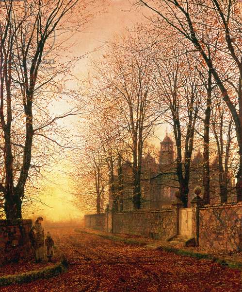 In the Golden Olden Time, c.1870 (oil on canvas)