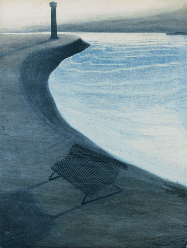 Léon_Spilliaert Der-Deich-Ostende-La-Digue-de-Mer-Ostende