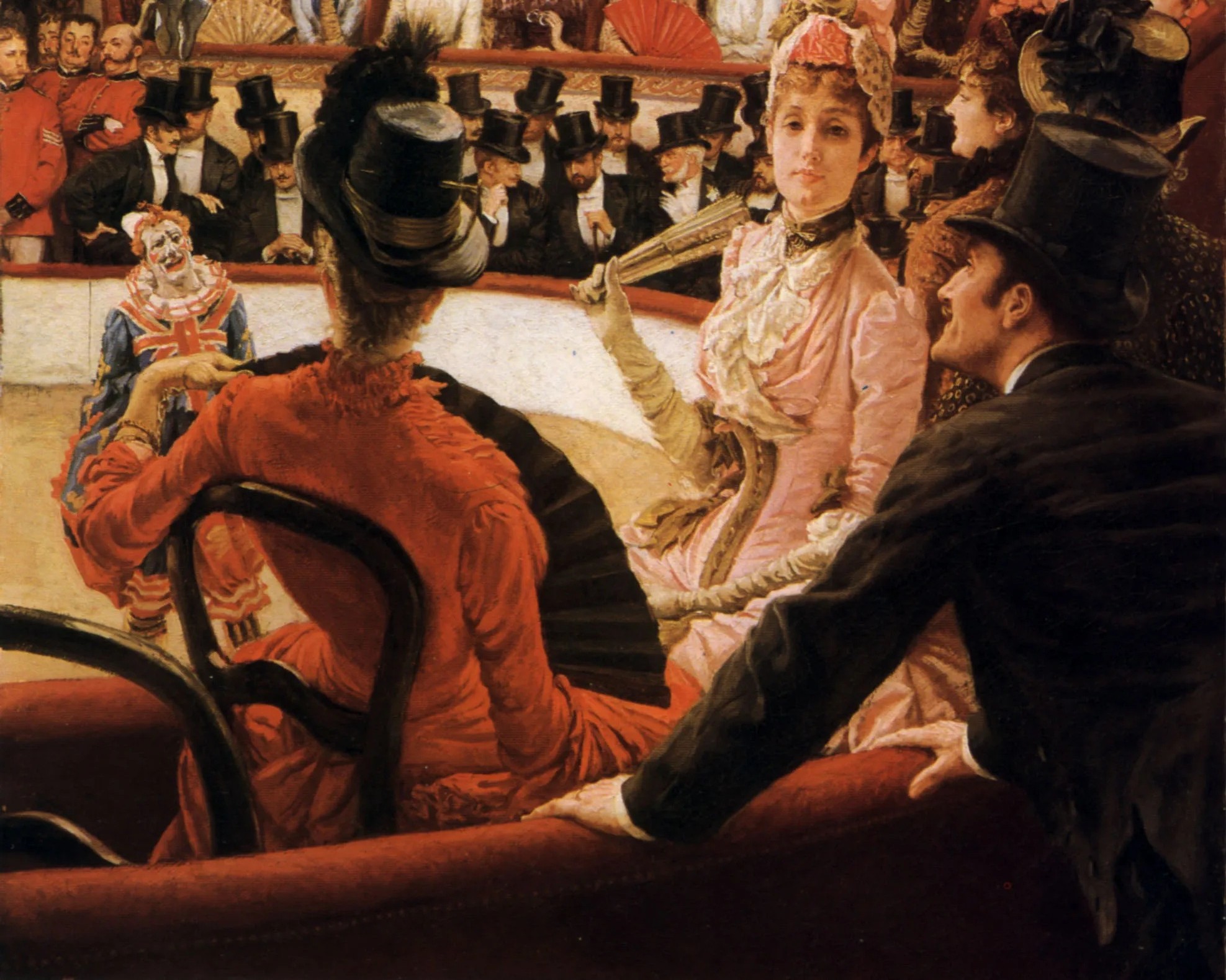 Tissot 1885_Women_of_Paris,_The_Circus_Lover Les femmes de sport Museum of Fine Arts, Boston detail